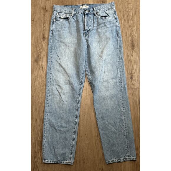 MADEWELL Women's The Perfect Summer Jean High Rise Straight Leg Blue Denim - 29 - Picture 1 of 8